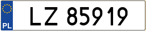Truck License Plate